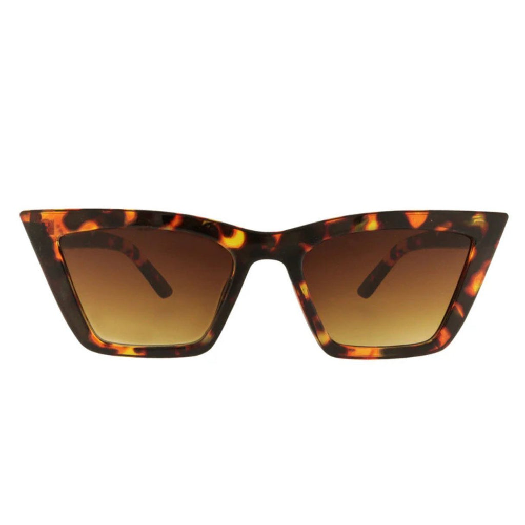 Small Cat Eye Tortoise Frame Sunglasses Farrah