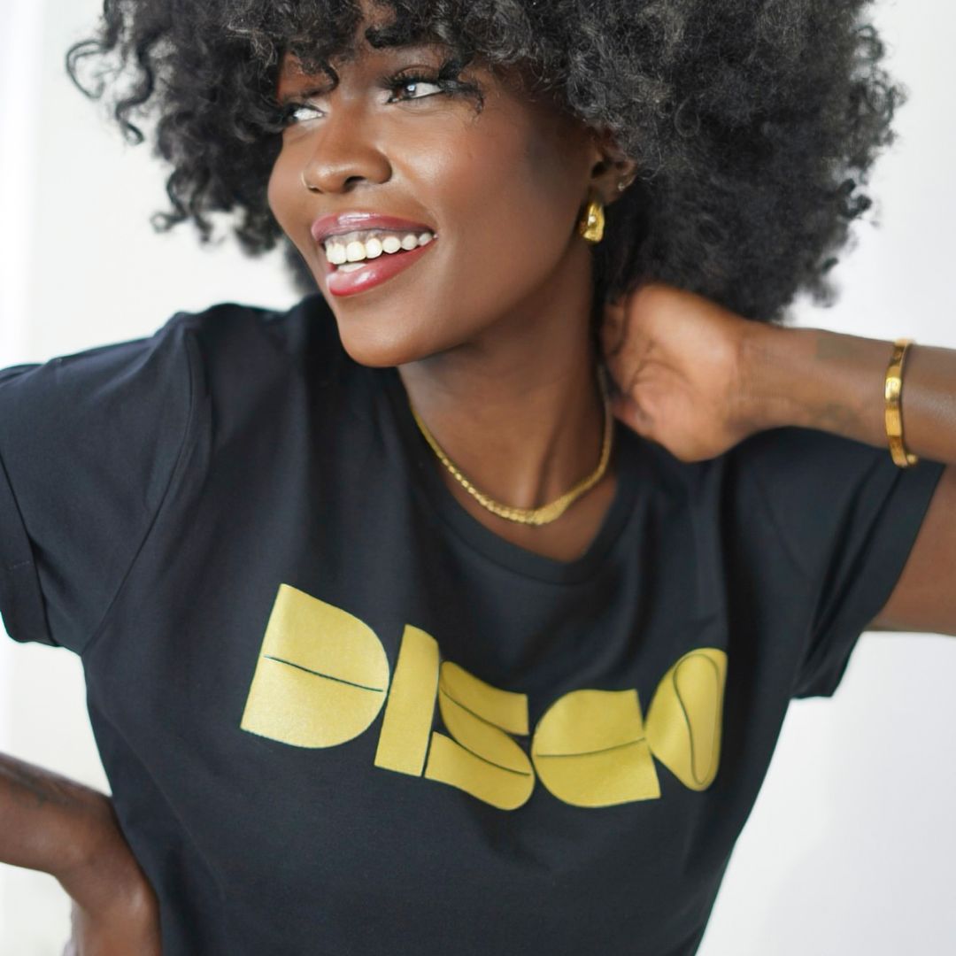 DISCO Tshirt Black Gold Disko Kids