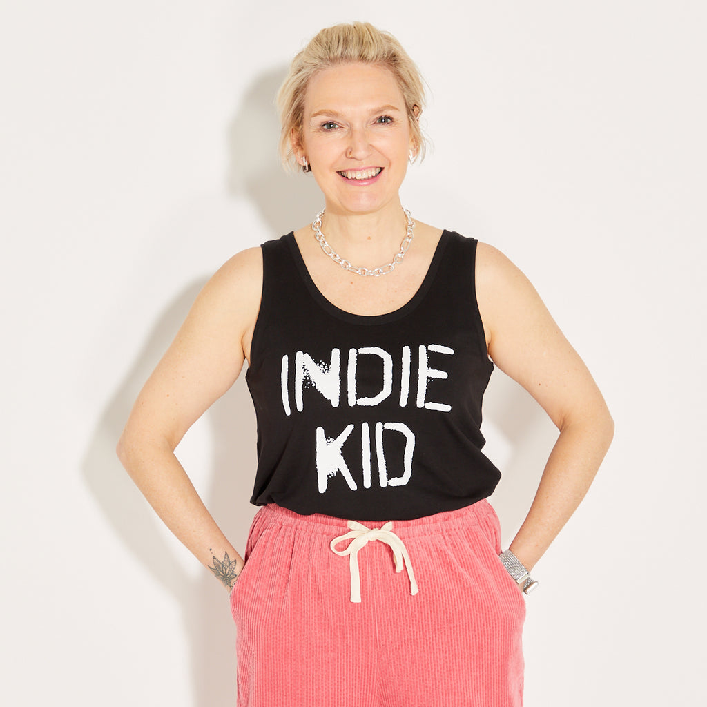 Indie Kid Vest Black & White