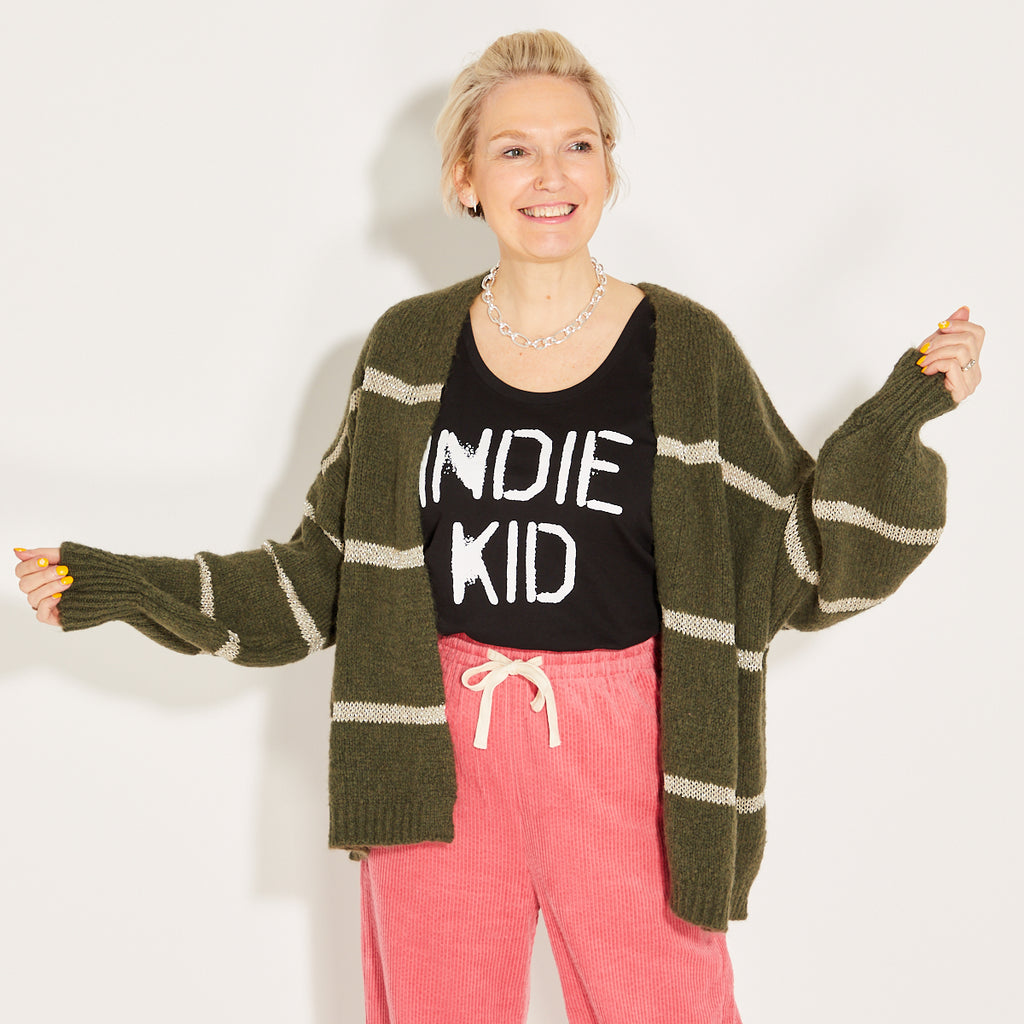 Indie Kid Vest Black & White