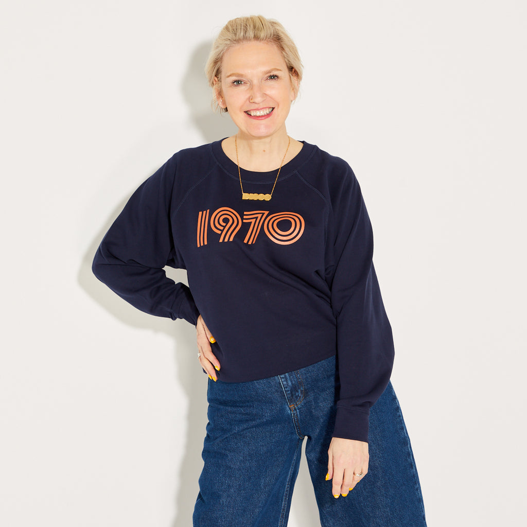 1970 Sweatshirt Navy & Rust