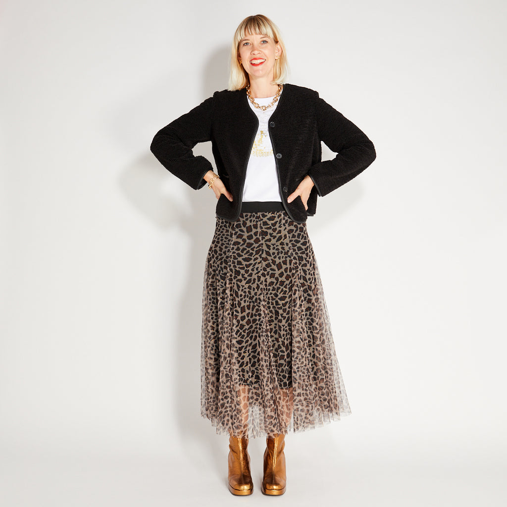 Leopard Print Skirt